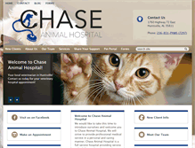 Tablet Screenshot of chaseanimalhospital.com